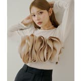 BEI/IVO | 【Chico】フリルベアキャミ+ベロアトップスSET | PAL GROUP OUTLET