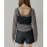 【Chico】フリルベアキャミ+ベロアトップスSET | PAL GROUP OUTLET | 詳細画像23 