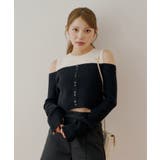 【Chico】ニットオフショルドッキングKT | PAL GROUP OUTLET | 詳細画像2