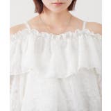【mystic】[mline]シャギーフリル オフショルブラウス | PAL GROUP OUTLET | 詳細画像6 