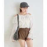 【mystic】[mline]シャギーフリル オフショルブラウス | PAL GROUP OUTLET | 詳細画像14 