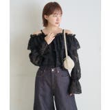 【mystic】[mline]シャギーフリル オフショルブラウス | PAL GROUP OUTLET | 詳細画像18 