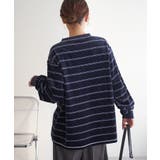 【Discoat】ベロアボーダークルーネック | PAL GROUP OUTLET | 詳細画像5 