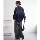 【Discoat】ベロアボーダークルーネック | PAL GROUP OUTLET | 詳細画像8 