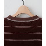 【Discoat】ベロアボーダークルーネック | PAL GROUP OUTLET | 詳細画像18 