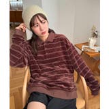 【Discoat】ベロアボーダーポロ | PAL GROUP OUTLET | 詳細画像1 