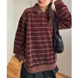 【Discoat】ベロアボーダーポロ | PAL GROUP OUTLET | 詳細画像2 