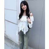 【mystic】[mline]ティアードオフショルブラウス | PAL GROUP OUTLET | 詳細画像10 