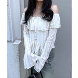 【mystic】[mline]ティアードオフショルブラウス | PAL GROUP OUTLET | 詳細画像6 