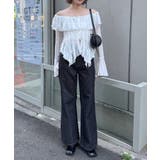 【mystic】[mline]ティアードオフショルブラウス | PAL GROUP OUTLET | 詳細画像22 