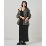 BLK | 【WHO'S WHO gallery】ベロア Iラインキャミワンピ | PAL GROUP OUTLET