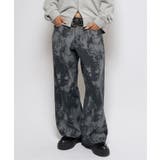 BLK/DENIM | 【WHO'S WHO gallery】柄ツイルローライズパンツ | PAL GROUP OUTLET