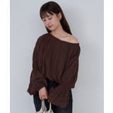 BRN | 【Kastane】B キャンディスリーブマルチウェイブラウス | PAL GROUP OUTLET