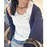 ドットWH | 【Discoat】【umm】メロー前リボンタンク | PAL GROUP OUTLET