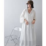 【Discoat】【India】袖バルーン切替ギャザーワンピース | PAL GROUP OUTLET | 詳細画像5 