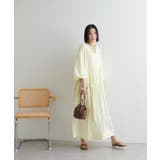 【Discoat】【India】袖バルーン切替ギャザーワンピース | PAL GROUP OUTLET | 詳細画像17 