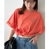 サーモンピンク | 【Discoat】ミックスフォントバックグラフィックT | PAL GROUP OUTLET