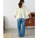 【Discoat】【India】袖フレアスキッパーブラウス | PAL GROUP OUTLET | 詳細画像18 