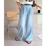 【Discoat】デニムタックワイドパンツ | PAL GROUP OUTLET | 詳細画像1 