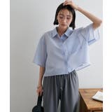 【Discoat】シアー半袖クロップドシャツ | PAL GROUP OUTLET | 詳細画像25 