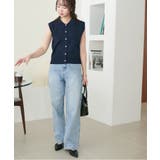 【Discoat】サラモチ衿付き前開きノースリーブ | PAL GROUP OUTLET | 詳細画像15 