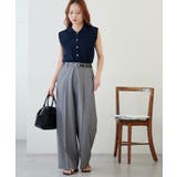 【Discoat】サラモチ衿付き前開きノースリーブ | PAL GROUP OUTLET | 詳細画像18 