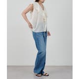 【SHENERY】ストライプフリルカラーブラウス | PAL GROUP OUTLET | 詳細画像23 