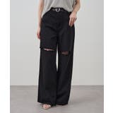 BLK | 【SHENERY】ダメージデニムパンツ | PAL GROUP OUTLET