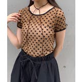 【mystic】[mline]半袖プリントチュールトップス | PAL GROUP OUTLET | 詳細画像3 