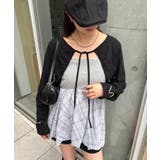 BLK2 | 【mystic】ギャザーリボンボレロ | PAL GROUP OUTLET