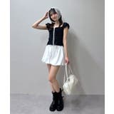 【mystic】[mline]シャーリングフレンチブラウス | PAL GROUP OUTLET | 詳細画像22 