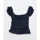 【mystic】[mline]シャーリングフレンチブラウス | PAL GROUP OUTLET | 詳細画像25 