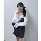 【mystic】[mline]ベロアリボンミニワンピ | PAL GROUP OUTLET | 詳細画像7 