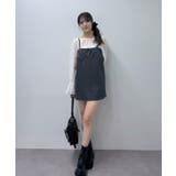 【mystic】[mline]ベロアリボンミニワンピ | PAL GROUP OUTLET | 詳細画像10 