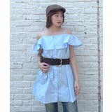 【mystic】[mline]オフショルシャツミニワンピ | PAL GROUP OUTLET | 詳細画像3 