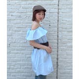 【mystic】[mline]オフショルシャツミニワンピ | PAL GROUP OUTLET | 詳細画像4 