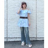 【mystic】[mline]オフショルシャツミニワンピ | PAL GROUP OUTLET | 詳細画像7 