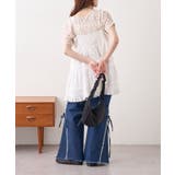 【w closet】半袖フラワーレースジャガードT | PAL GROUP OUTLET | 詳細画像15 