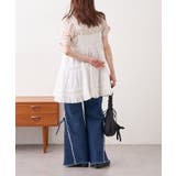 【w closet】半袖フラワーレースジャガードT | PAL GROUP OUTLET | 詳細画像16 