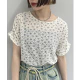 IVO | 【w closet】半袖フラワーレースジャガードT | PAL GROUP OUTLET