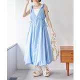 BLU | 【w closet】肩リボンバルーンワンピース | PAL GROUP OUTLET