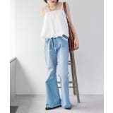 【w closet】レース付きフレアデニムパンツ | PAL GROUP OUTLET | 詳細画像15 
