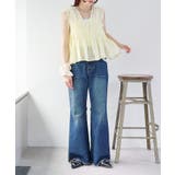 【w closet】レース付きフレアデニムパンツ | PAL GROUP OUTLET | 詳細画像35 