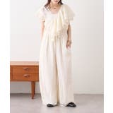 【w closet】フリル衿付きオールインワン | PAL GROUP OUTLET | 詳細画像1