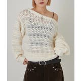 【WHO'S WHO gallery】メッシュボーダーオフショル2wayニット | PAL GROUP OUTLET | 詳細画像5 