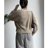 【DouDou】ラメ前後2WAYカーディガン | PAL GROUP OUTLET | 詳細画像16 