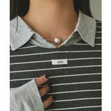 ボーダータンクレイヤード襟付きシアーカットシャツ | PAL GROUP OUTLET | 詳細画像33