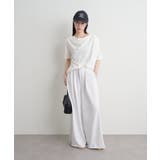 【Omekashi】ボートネックドレープ半袖Ｔ | PAL GROUP OUTLET | 詳細画像11 