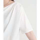 【Omekashi】ボートネックドレープ半袖Ｔ | PAL GROUP OUTLET | 詳細画像22 