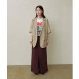 【Omekashi】シアーメッシュ5分袖ジャケット | PAL GROUP OUTLET | 詳細画像14 